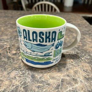 Alaska Souvenir Mug with Green Interior